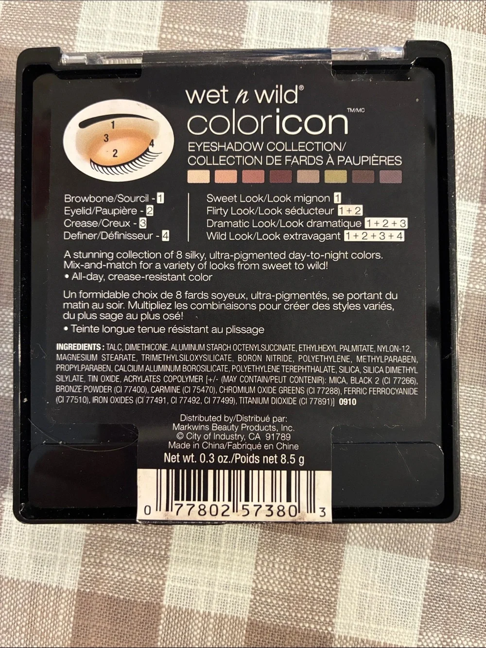 Wet and Wild Comfort Zone eyeshadow palette.